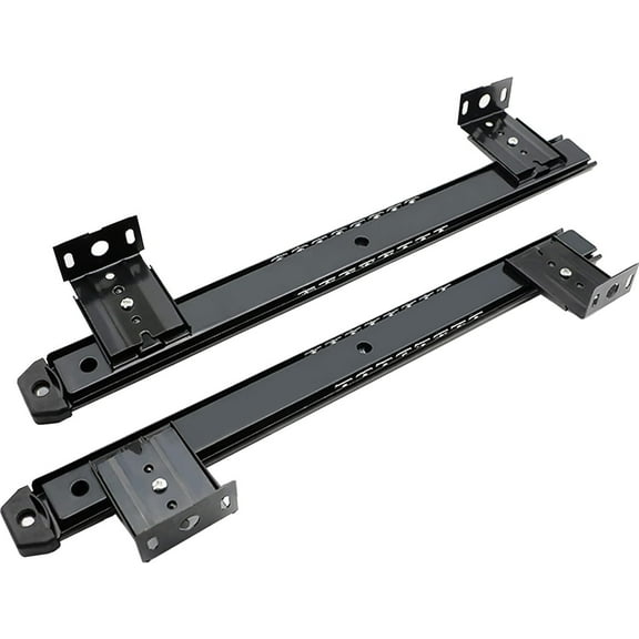 2 Pieces Heavy Duty Metal Drawer Runners Runners Pull Out Keyboard Shelves,Drawer Slides Rail Keyboard Shelf Runners With Quiet Ball Bearing For Computer Desk
