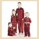 thumbnail image 2 of Xmad-Conjunto de pijama con botones para niños y niñas, camisón de terciopelo con monograma a juego, ropa de dormir de Navidad, 2 of 4
