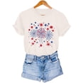 thumbnail image 7 of Vetsdori USA Years Anniversary T Shirts for Women Casual Graphic Pullover Summer Patriotic Independence Day Fourth of July,Fashion Crew Neck Womens Blouses Short Sleeve, 7 of 7