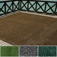 thumbnail image 2 of Indoor/Outdoor Turf Carpet Rugs Synthetic Grass Artificial Grass for Decks Patios Yards Camping Boats Finished Edges with Binding Tape ft X ft in Lawn, 2 of 9