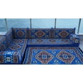 thumbnail image 2 of L Shaped Arabic Floor Sofa Set, Turkish Floor Cushions, Patio Sofas, Terrace Sofa, Ethnic Sofa, Moroccan Sofas, Full Size Futon Mattress, Couch Bed, 2 of 3