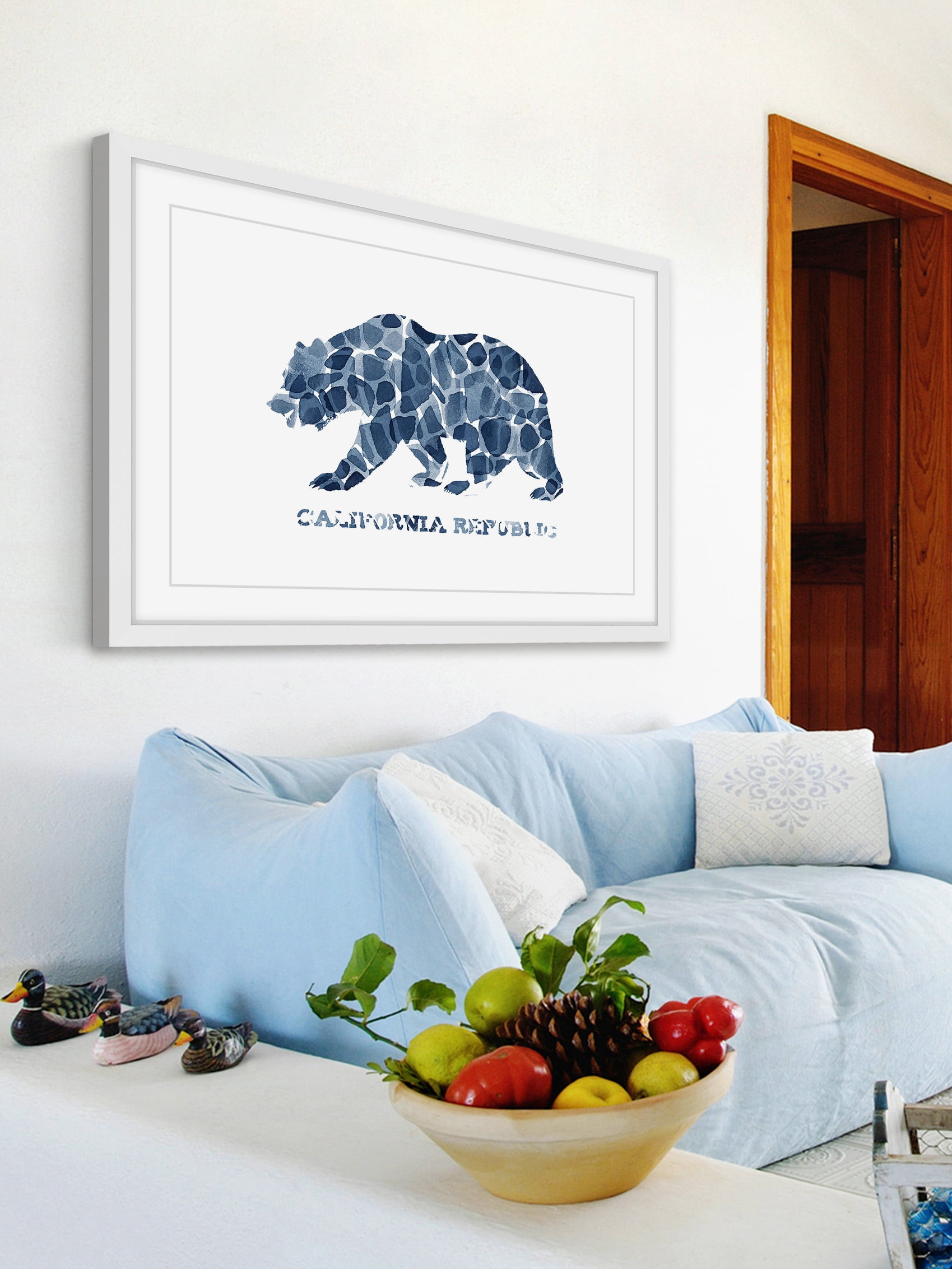 "Blue Cal Repub" Framed Painting Print