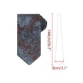 thumbnail image 2 of INSPIRE CHIC Men's Classic Self-Tie Flower Floral Pattern Neckties Formal Tie Wedding Elegant Dark Plum One Size, 2 of 4
