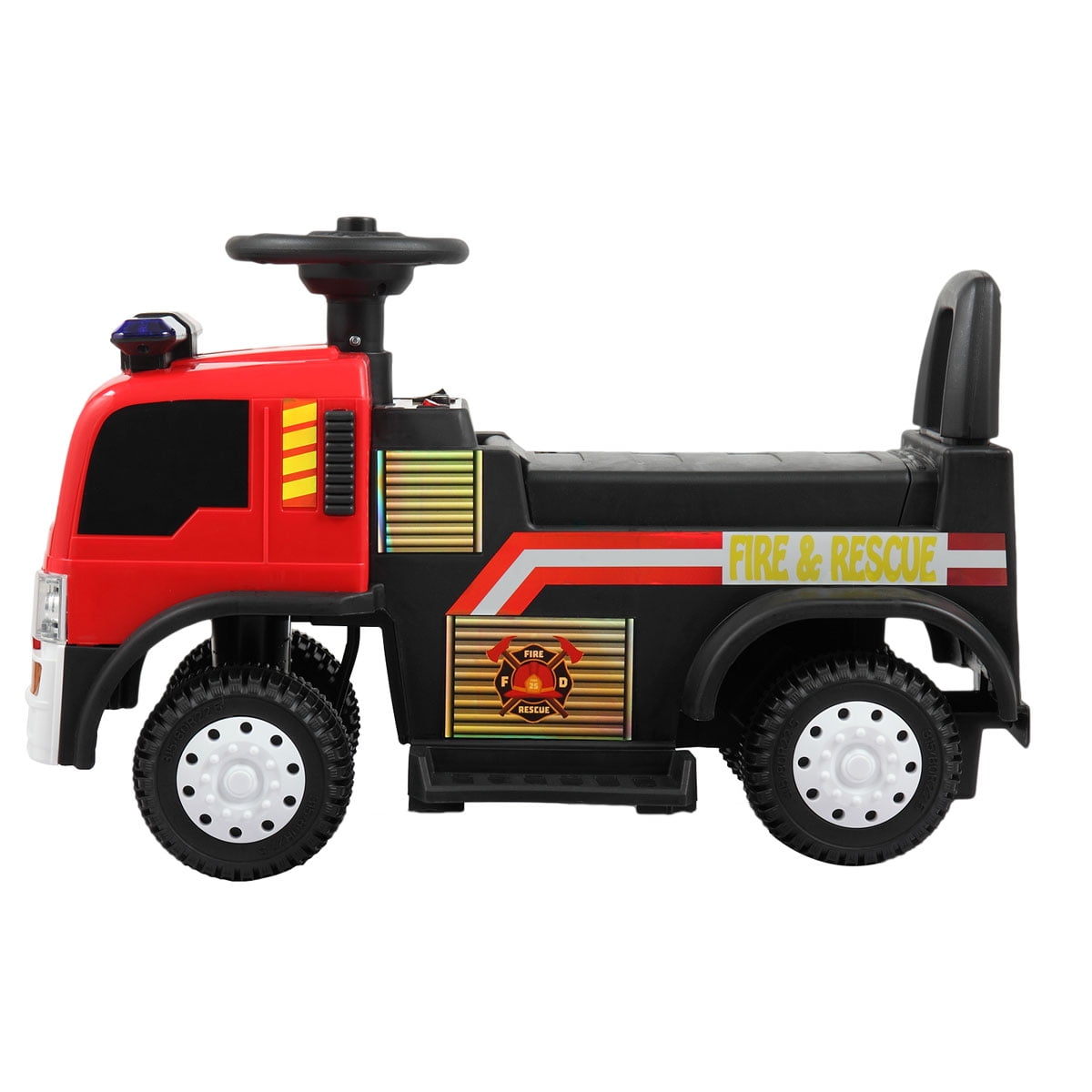 Private Jungle 6V Electric Cars for Kids, Kids Ride On Fire Truck, Battery Powered Electric Vehicle w/ Siren Headlights,Red Private Jungle 6V Electric Cars for Kids, Kids Ride On Fire Truck, Battery Powered Electric Vehicle w/ Siren Headlights,Red