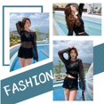 thumbnail image 2 of Conjunto de para mujer Traje de baño Tie Halter Ropa de pya Trajes de baño con cubierta negro Zulema Traje de bikini de mujer, 2 of 8