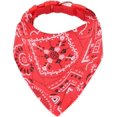 thumbnail image 1 of Fashion Dogs Bandana Bufandas ajustables para cachorros, perros pequeños y gatos (rojo) ER, 1 of 3