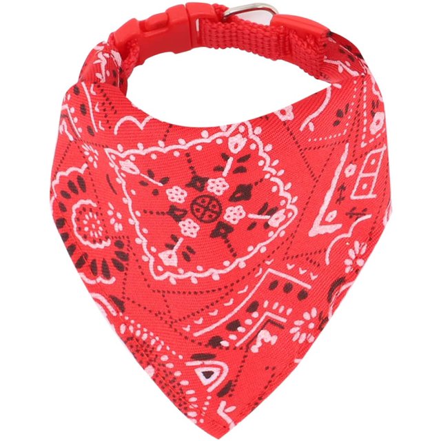 Fashion Dogs Bandana Bufandas ajustables para cachorros, perros pequeños y gatos (rojo) ER