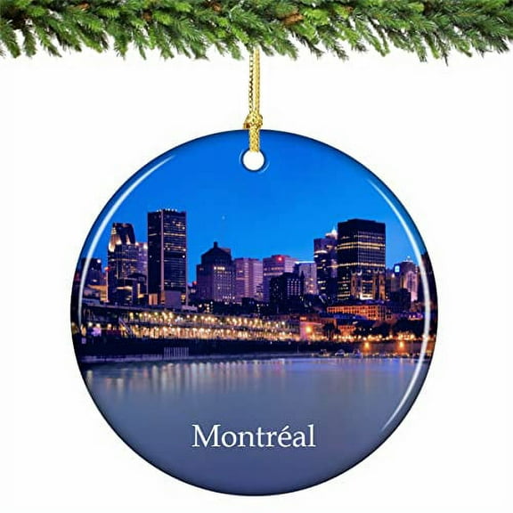 Montreal Canada Christmas Ornament Porcelain 2.75 Inches