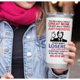 thumbnail image 4 of Taza para beber BETHEGIFT Vaso de acero inoxidable de 20 oz, blanco, 4 of 9