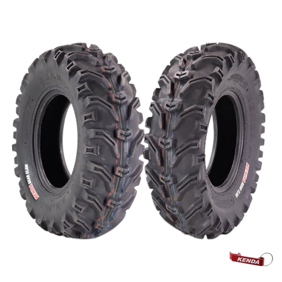 Kenda Bearclaw K299 - 23x8-11 Front Tires for All Terrain (ATV), UTV, and Side by Side (SxS) Vehicles - 6-Ply - Bear Claw 23x8x11 with Kenda Keychain (2-Pack)