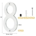 thumbnail image 2 of Uxcell House Number, House Address Numbers Sign Large Floating, Number 8, 2 of 6