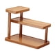 thumbnail image 3 of Estante de exhibición de mesa Organizador de escritorio Organizador de maquillaje decorativo de madera para 30 centímetros, 3 of 8
