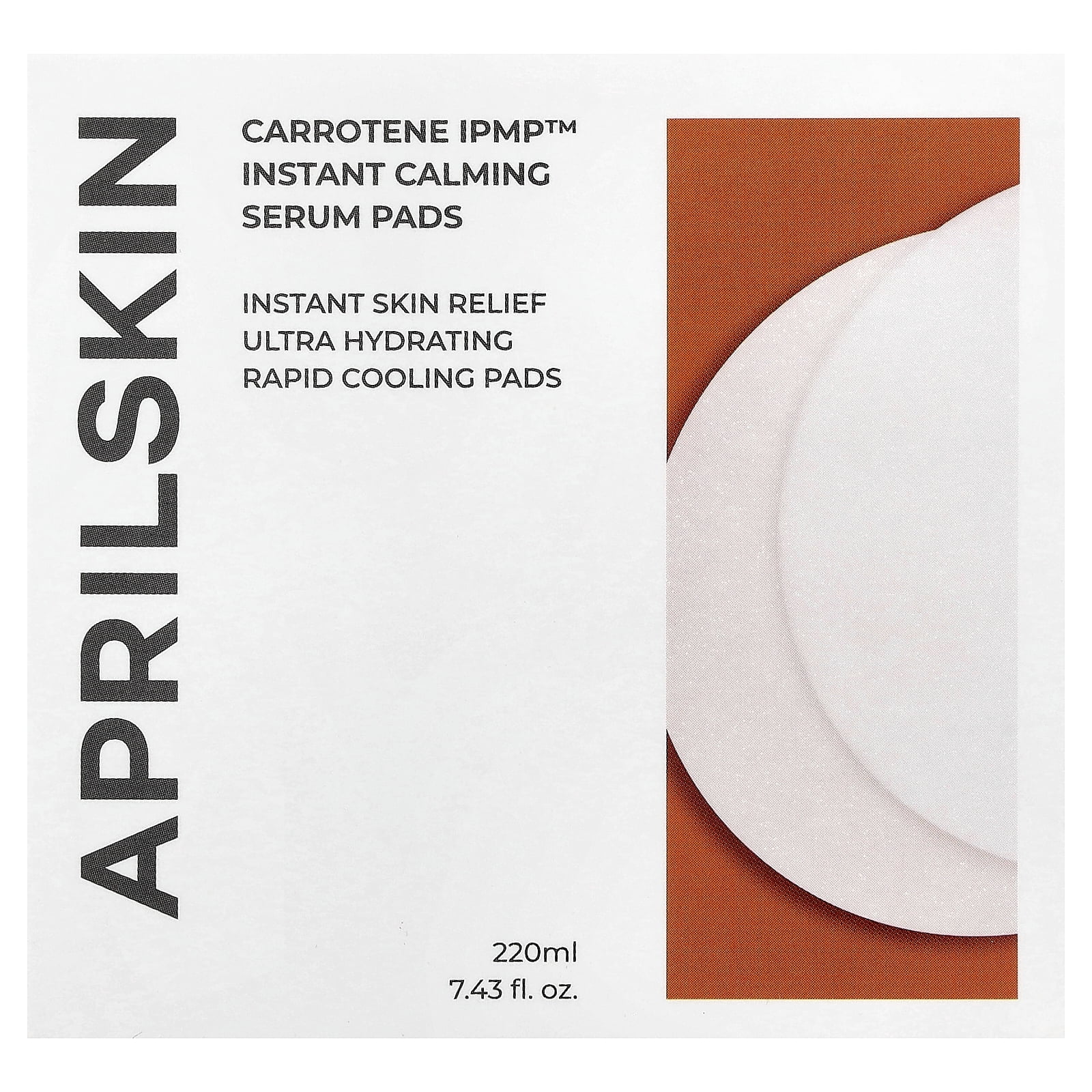 April Skin Carrotene IPMP™ Instant Calming Serum Pads, 7.43 fl oz (220 ml)