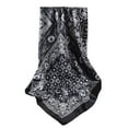 thumbnail image 4 of ZQUUVOU Square Satin Head Scarf for Women Silk Bandana Scarf Satin Hair Scarves Elegant Neck Scarf Hair Sleeping Wraps Black, 4 of 5