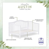 Dream On Me Toddler Day Bed In Natural – Greenguard Gold & Baby Safety Alliance Certified, Low-to-Floor Design, Removable Safety Guard Rail, Non-Toxic Finish, Includes Storage Drawer