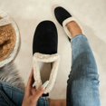 thumbnail image 5 of Women Winter Warm Sherpa Lined Flat Mules, Soft Faux Suede Slip‑On Casual Shoes, Comfort Non‑Slip Footwear, 5 of 9