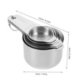 thumbnail image 2 of unbranded 1 De Tazas Medidoras De Acero Inoxidable Con Escala Para Cocina Y Repostería, 2 of 6