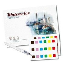 Meggemo Gift Watercolor Painting Set - Beautiful Scenery Series with Built-In Pigments and Pad, Ideal for Creative Expression and Artistic Exploration at Home