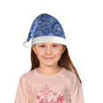 thumbnail image 5 of Fuzoiu Blue Mandala Harmony Print Santa Hat Christmas Hat for kids,Santa Hats with Pompom, Unisex Xmas Holiday Hat for Christmas New Year Festive Party Supplies, 5 of 6