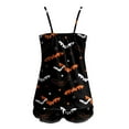 thumbnail image 5 of Hpapadks Halloween Womens Pajamas Set 2 Piece Sexy Cute Graphic Spaghetti Strap Camisole Tops and Shorts Sleepwear Womens Pjs Sets Black, 5 of 6