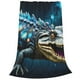 thumbnail image 2 of Balery Starry Sky Colorful Crocodile Manta de Felpa Suave y Acogedora – Cobija de Franela Aterciopelada para Cama, Lavable y Cálida para Sofá, Mascotas, Transpirable-40"x30", 2 of 7