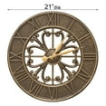 thumbnail image 2 of Whitehall Villanova Wall Clock, French Bronze, 21" dia., 2 of 2