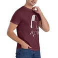 thumbnail image 5 of Just Tinge Men'S Alive Sia Fashion Hoodie Sweatshirt Men'S Basic Short Sleeve T-Shirt Burgundy Small, 5 of 5