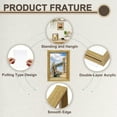 thumbnail image 3 of Uxcell 1Pcs Floating Frame, 3.5 x 5 Inch Wood Picture Frame for Pressed Flowers, 3 of 6