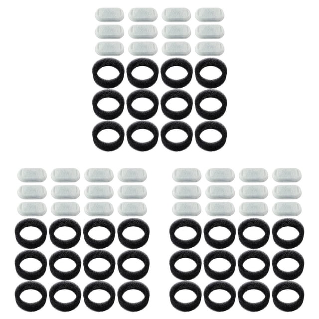 36 Filtros de Repuesto para Fuente de Agua para Gatos y Esponjas de Prefiltro para Fuente AutomáTica para Mascotas, Fuente de Agua para Perros