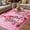Pink HotPink White, variant on Valentine's Day Outdoor Rug for Patio/Deck/Porch, Non-Slip Large Area Rug 6 x 9 Ft, Ombre Pink Gnomes Love Roses Romantic Indoor Outdoor Rugs Washable Area Rugs, Reversible Camping Rug Carpet Runner