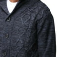 thumbnail image 5 of X RAY JEANS Mens Shawl Collar Cable Knit Cardigan, Navy, M, 5 of 6
