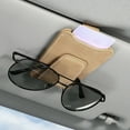 thumbnail image 6 of KCGYNP Car Sunglasses Holder,Leather Sun Visor Clip Organizer for Glasses,Cards,Bills,3.66x2.95x0.79 Inch,Storage Solution, 6 of 6
