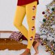 thumbnail image 1 of MKLEKYY Leggings para mujer, leggings de entrenamiento, leggings con estampado navideño, pantalones de bloques de color, leggings suaves y elásticos. 3320, 1 of 3