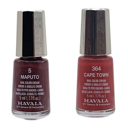 Mavala Mini Nail Polish 5ml - 5 Maputo - 364 Cape Town - Combi Pack