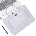 thumbnail image 4 of LEEYNEER 17 inch Laptop Briefcase Water-Resistant Bag Portable Carrying Protector with Sturdy Handle and Zipper Multi-pocket Waterproof Computer Bag Slim Briefcase for Men Women, 4 of 6