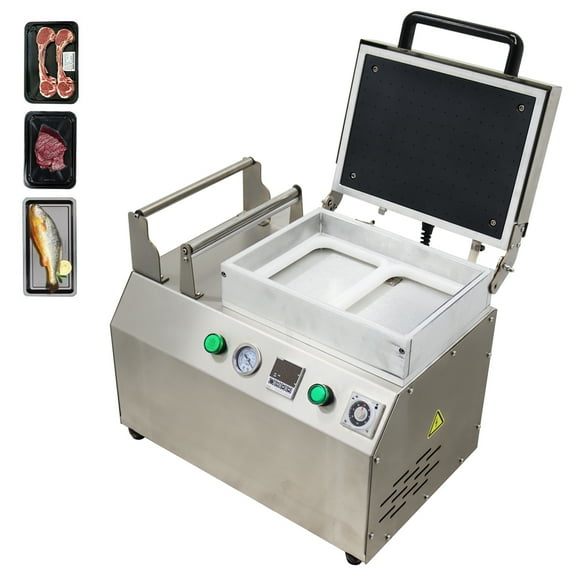 220V Vacuum Sealer 2 Trays Bench Vacuum Packaging Machine 320T for Food Preservation