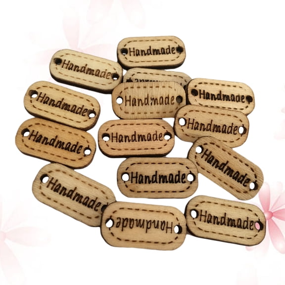 PAMINGONO Light Brown Wood Tags Sturdy for Handmade Craft Decor 200Pack