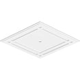 thumbnail image 4 of Ekena Millwork CMP36X24DD-01000 1 in. ID x 12.75 in. Rectangle Diamond Architectural Grade PVC Contemporary Ceiling Medallion, 4 of 4
