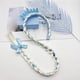 thumbnail image 2 of B Pelucas de Vestir de Princesa, Diademas de Peluca Trenzada Larga de Princesa para NiñAs Cosplay Tocado de Princesa Tocado Azul, 2 of 5