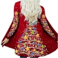 thumbnail image 4 of Cárdigan de manga larga suelto de otoño e invierno para mujer, abrigo con estampado navideño Fridja  po3888, 4 of 9