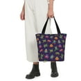 thumbnail image 3 of Uemuo Mexican Frogs Print Tote Bags for Women,Large Capacity Corduroy Bag,Reusable Grocery Shoulder Bag,Beach Tote with Zipper Closure, Daily Essentials, 3 of 7