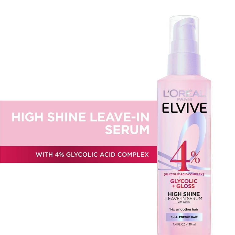 L’Oréal Paris Glycolic + Gloss High Shine Leave-In Serum