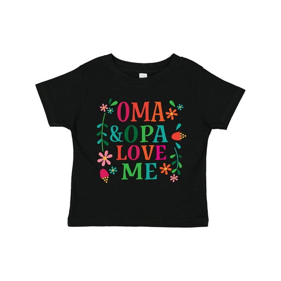 Inktastic Oma and Opa Love Me Girls Toddler T-Shirt