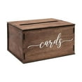 thumbnail image 2 of Caja de tarjetas de boda Caja de dinero de boda decoraciones rústicas de madera decorativa con organizador de tragamonedas para de la mesa, 2 of 8