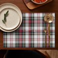 thumbnail image 5 of Set of 4 Petite Plaid Placemats Machine Washable Durable Linen Table Mats Heat Resistant Wrinkle Free Small Checkered Place Mats for Dining Table Place Settings, 5 of 6