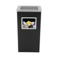 thumbnail image 4 of Black Trash Can, Commercial Garbage Can with Lid, Outdoor Indoor Industrial Stainless Steel Waste Container with Removable Inner Bucket, Large Capacity Modern Metal Trash Receptacle, 4 of 18