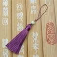 thumbnail image 5 of U8MO 3'' Jade Bead Tassel Trim Craft Jewelry Making DIY Pendant Curtain Tassels-25# light purple, 5 of 6