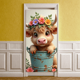 thumbnail image 3 of Floral Design Banner Cute Animal Character Kids Decor Colorful Flowers Birthday Banner for Children's Party Event Decoration Celebration, 3 of 8