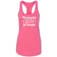 thumbnail image 1 of Fireworks. . .Getting Lit Tonight Racerback Tank, 1 of 2