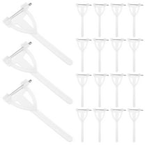 LEORX 80Pcs White Triangle Corsage Pins Lightweight Durable Safety Pins for Wedding Party Boutonniere Attachment